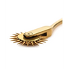 Master Series Gold Sensation Wartenberg Wheel - Gold - Bondage Blindfolds & Restraints
