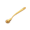 Master Series Gold Sensation Wartenberg Wheel - Gold - Bondage Blindfolds & Restraints