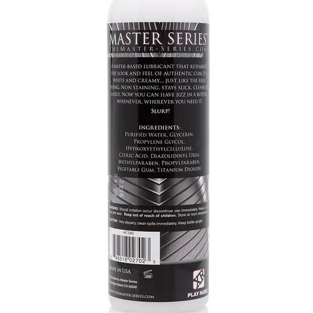 Master Series Jizz Unscented Lube - 8 oz - Lubricants