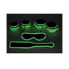 Master Series Kink in the Dark Glowing Cuffs & Blindfold & Paddle Set - Bondage Blindfolds & Restraints