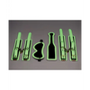 Master Series Kink in the Dark Glowing Cuffs & Blindfold & Paddle Set - Bondage Blindfolds & Restraints