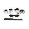 Master Series Kink in the Dark Glowing Cuffs & Blindfold & Paddle Set - Bondage Blindfolds & Restraints