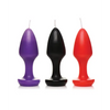 Master Series Kink Inferno Butt Plug Candles - Black/Purple/Red - Setting The Mood