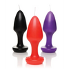 Master Series Kink Inferno Butt Plug Candles - Black/Purple/Red - Setting The Mood