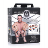 Master Series Kinky Pride Rainbow Bondage Set - Wrist & Ankle Cuffs & Collar w/Leash - Bondage Blindfolds & Restraints