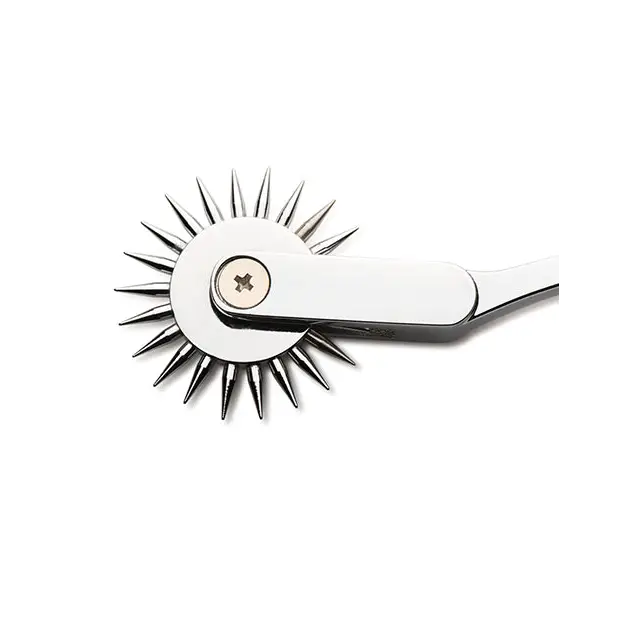 Master Series Silver Sensation Wartenberg Wheel - Silver - Bondage Blindfolds & Restraints
