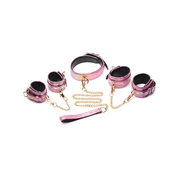 Master Series Snake Print Bondage Set - Bondage Blindfolds & Restraints