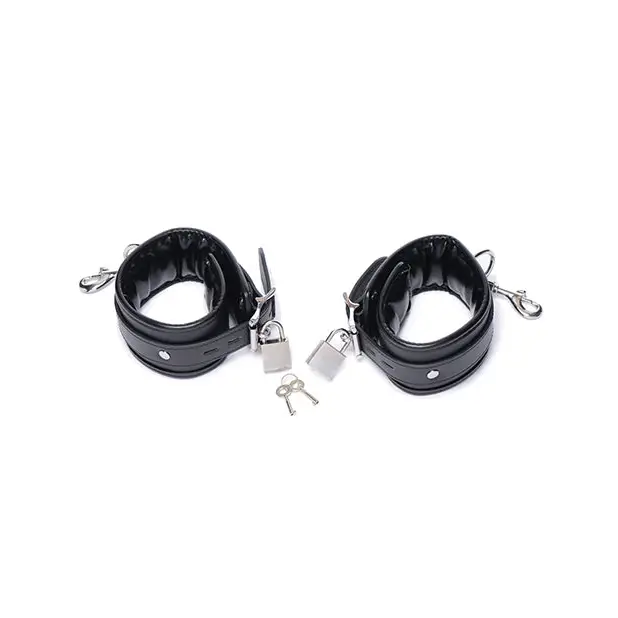 Master Series Squat Anal Impaler w/Spreader Bar & Cuffs - Bondage Blindfolds & Restraints