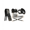 Master Series Tied Temptress Thigh Harness w/Hog Tie Connector - Black - Bondage Blindfolds & Restraints