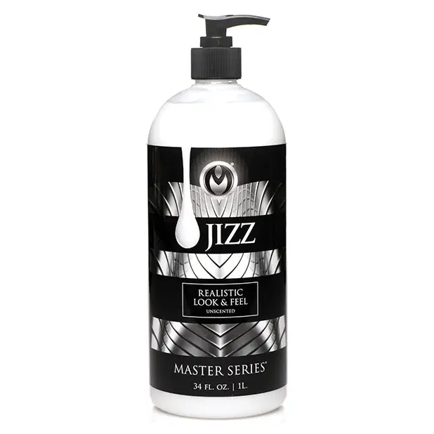 Master Series Unscented Jizz Water Based Body Glide - 34oz - Lubricants