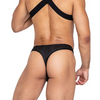 Master Thong w/Contoured Pouch Black SM - Lingerie - Hanging