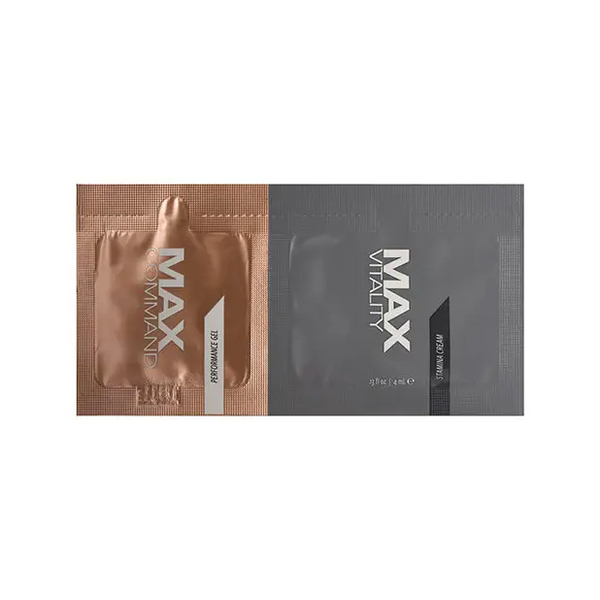 Max Command & Vitality Duo Foil - 1.5 ml Pack of 24 - Sexual Enhancers