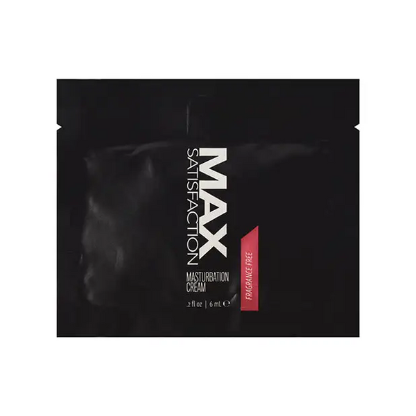 Max Satisfaction Masturbation Cream Foil - 6 ml Pack of 24 - Lubricants