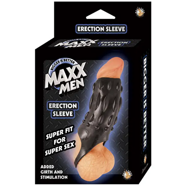 Maxx Men Erection Sleeve - Black - Penis Enhancement