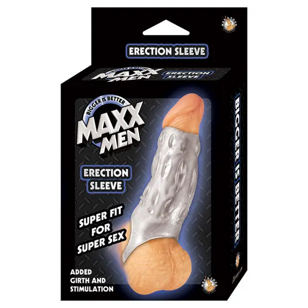 Maxx Men Erection Sleeve - Clear - Penis Enhancement