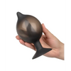 Medium Silicone Inflatable Plug - Black - Anal Products