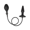 Medium Silicone Inflatable Plug - Black - Anal Products