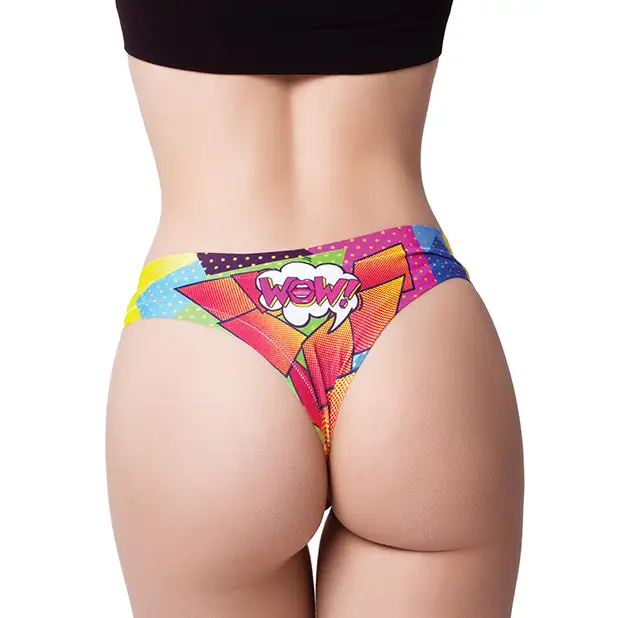Mememe Comic Fans Printed Thong LG - Lingerie - Packaged