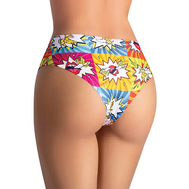 Mememe Comics Curious Girl Printed Slip LG - Lingerie - Packaged