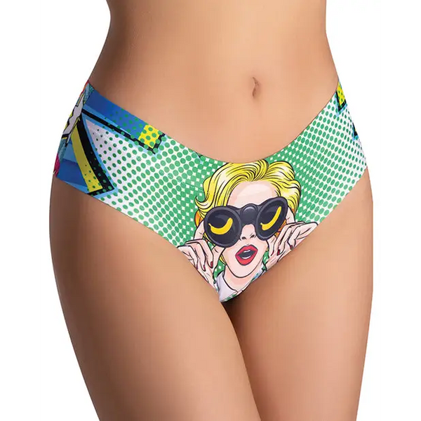 Mememe Comics Curious Girl Printed Slip MD - Lingerie - Packaged