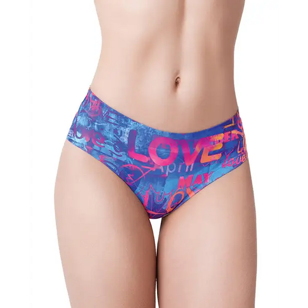 Mememe Love Graffiti Printed Slip LG - Lingerie - Packaged