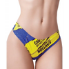 Mememe Urban Geeks Caution Printed Thong LG - Lingerie - Packaged