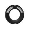 Merci Hybrid Silicone Covered Metal Cock Ring - 35 mm Black