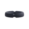 Merci Hybrid Silicone Covered Metal Cock Ring - 50 mm Black - Penis Enhancement