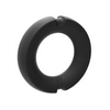 Merci Hybrid Silicone Covered Metal Cock Ring - 50 mm Black - Penis Enhancement