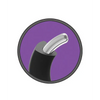 Merci Hybrid Silicone Covered Metal Cock Ring - 50 mm Black - Penis Enhancement