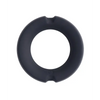 Merci Hybrid Silicone Covered Metal Cock Ring - 50 mm Black - Penis Enhancement