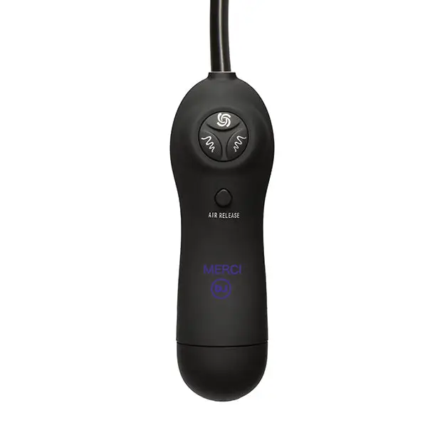 Merci Swell Vibrating Nipple Sucker Cups - Black - Stimulators