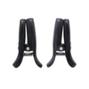 Merci Vibro Grippers Rechargeable Vibrating & Wireless Nipple Clamps - Black - Bondage Blindfolds & Restraints