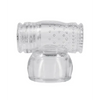 Merci Wand Cock Stroker Attachment - Clear - Massage Products