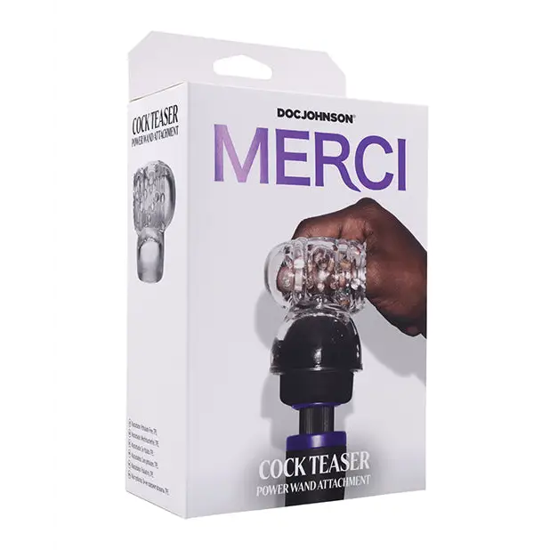 Merci Wand Cock Teaser Attachment - Clear - Massage Products
