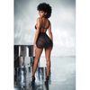 Mesh & Lace Two In One Teddy w/Detachable Skirt Black L/XL - Lingerie - Packaged
