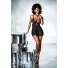 Mesh & Lace Two In One Teddy w/Detachable Skirt Black S/M - Lingerie - Packaged