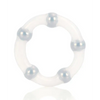 Metallic Bead Ring - Clear - Penis Enhancement