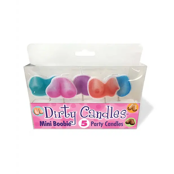 Mini Boobie Dirty Candle Set - Set of 5 - Bachelorette & Party Supplies