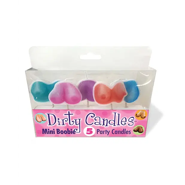 Mini Boobie Dirty Candle Set - Set of 5 - Bachelorette & Party Supplies