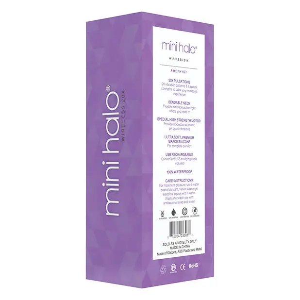 Mini Halo Wireless 20x Wand - Amethyst - Massage Products