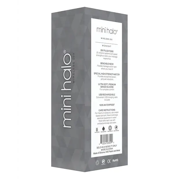 Mini Halo Wireless 20x Wand - Midnight - Massage Products