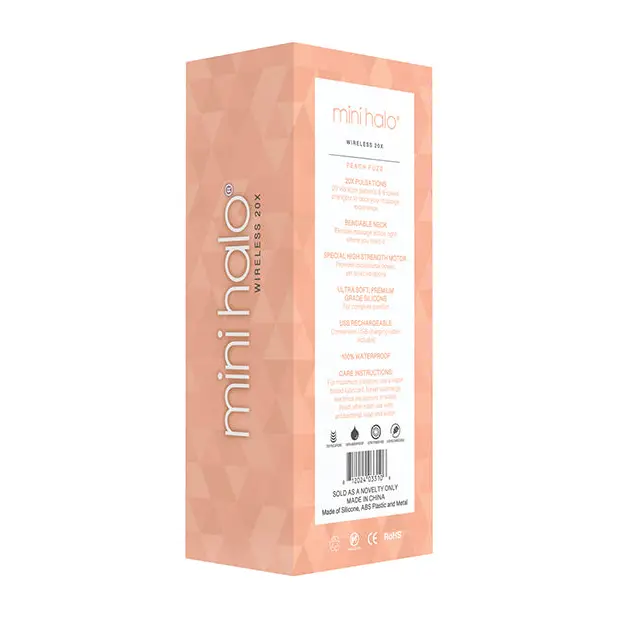 Mini Halo Wireless 20x Wand - Peach Fuzz - Massage Products