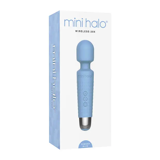 Mini Halo Wireless 20x Wand - Powder Blue - Massage Products