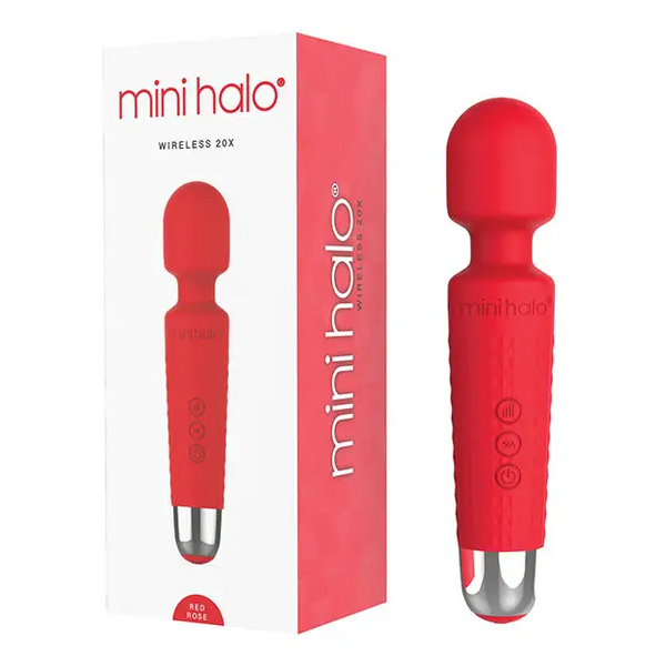 Mini Halo Wireless 20x Wand - Red Rose - Massage Products