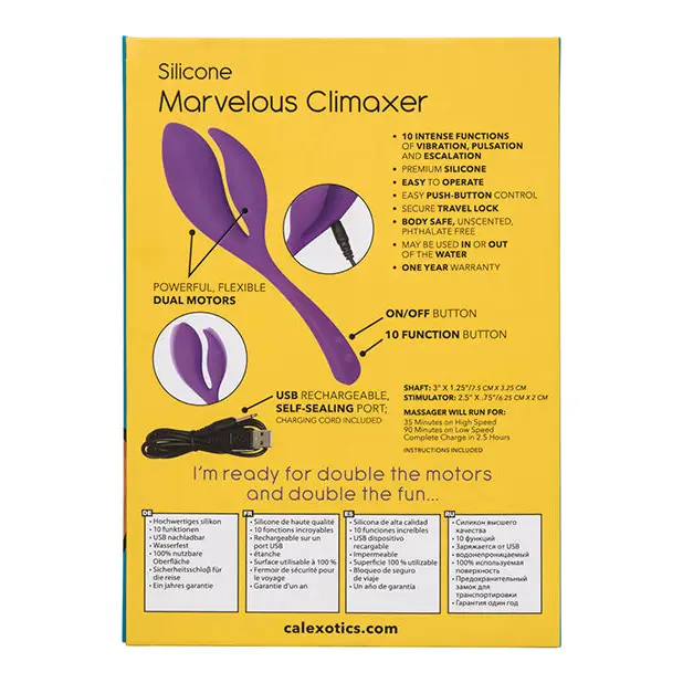 Mini Marvels Silicone Marvelous Climaxer - Purple - Stimulators