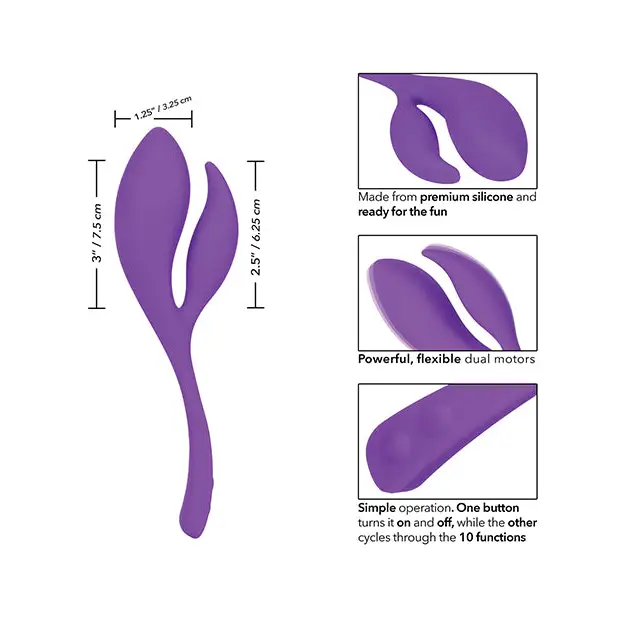 Mini Marvels Silicone Marvelous Climaxer - Purple - Stimulators
