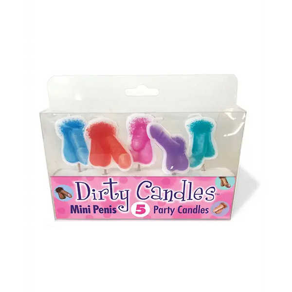 Mini Penis Dirty Candle Set - Set of 5 - Bachelorette & Party Supplies