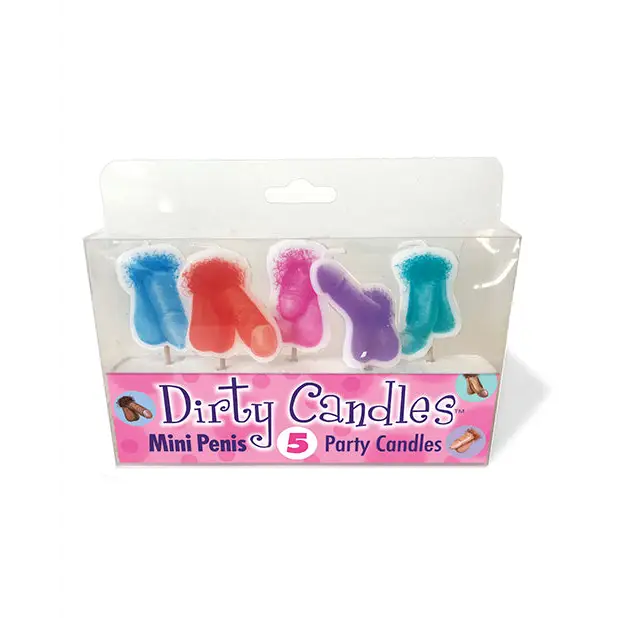 Mini Penis Dirty Candle Set - Set of 5 - Bachelorette & Party Supplies