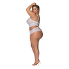 Modern Romance Bralette & Cheeky Hipster White 2X - Lingerie - Plus/Queen - Packaged
